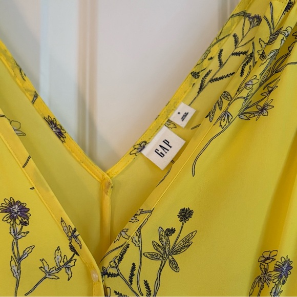 GAP Sunny Yellow Floral Maxi Dress - Picture 3 of 3